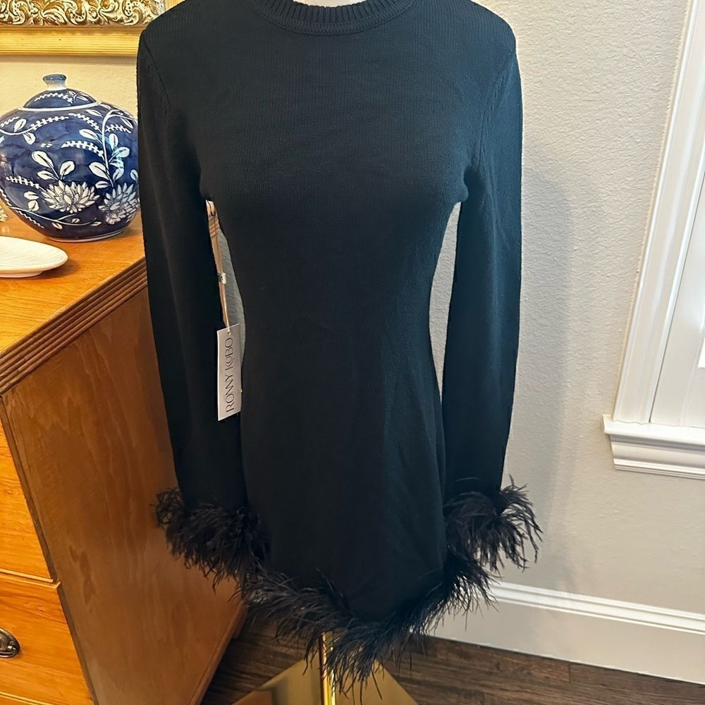 Ronny Kobo Sumal Knit Dress in Black-N8 - Picture 7 of 8